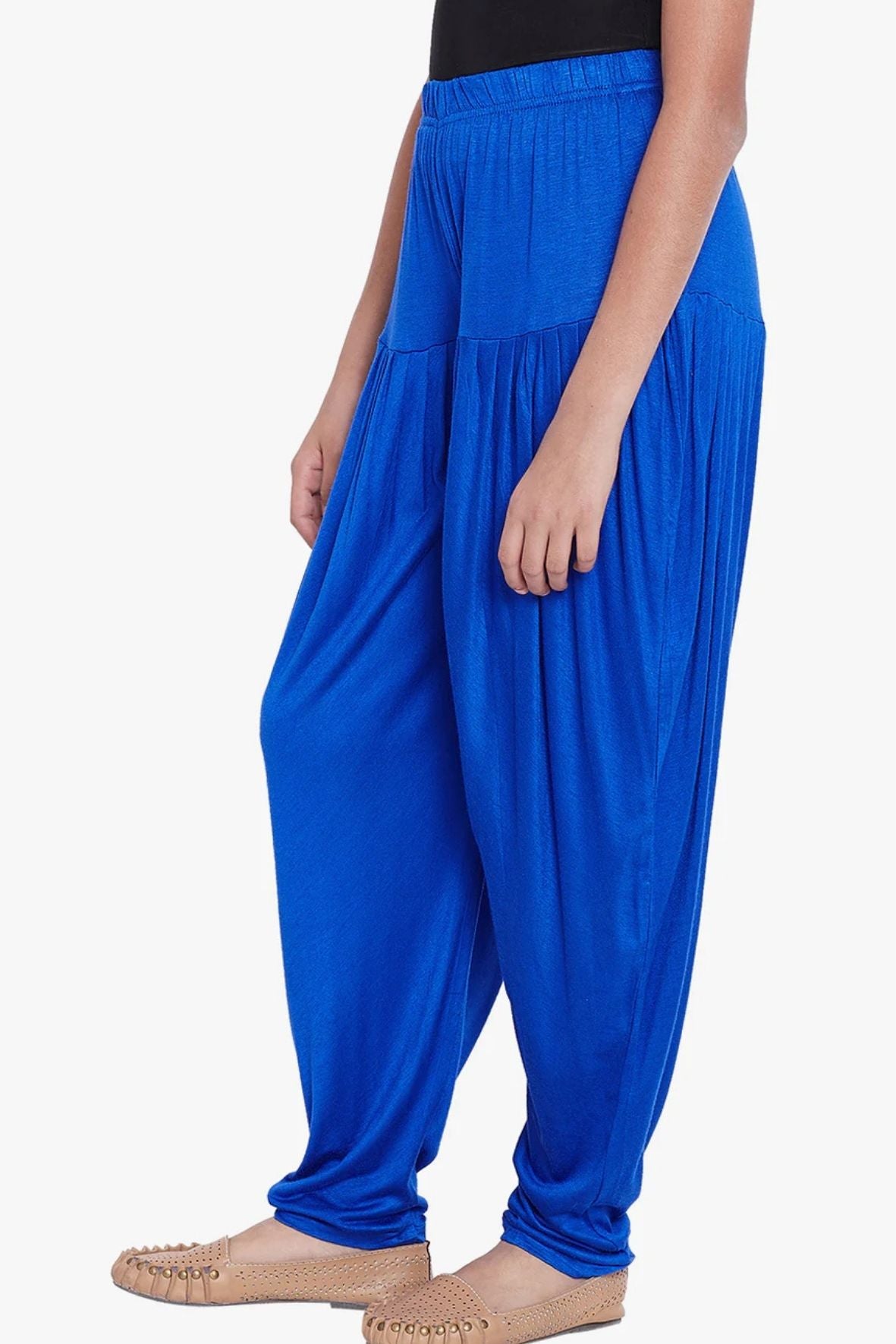 Royal Blue Viscose Dhoti Pants