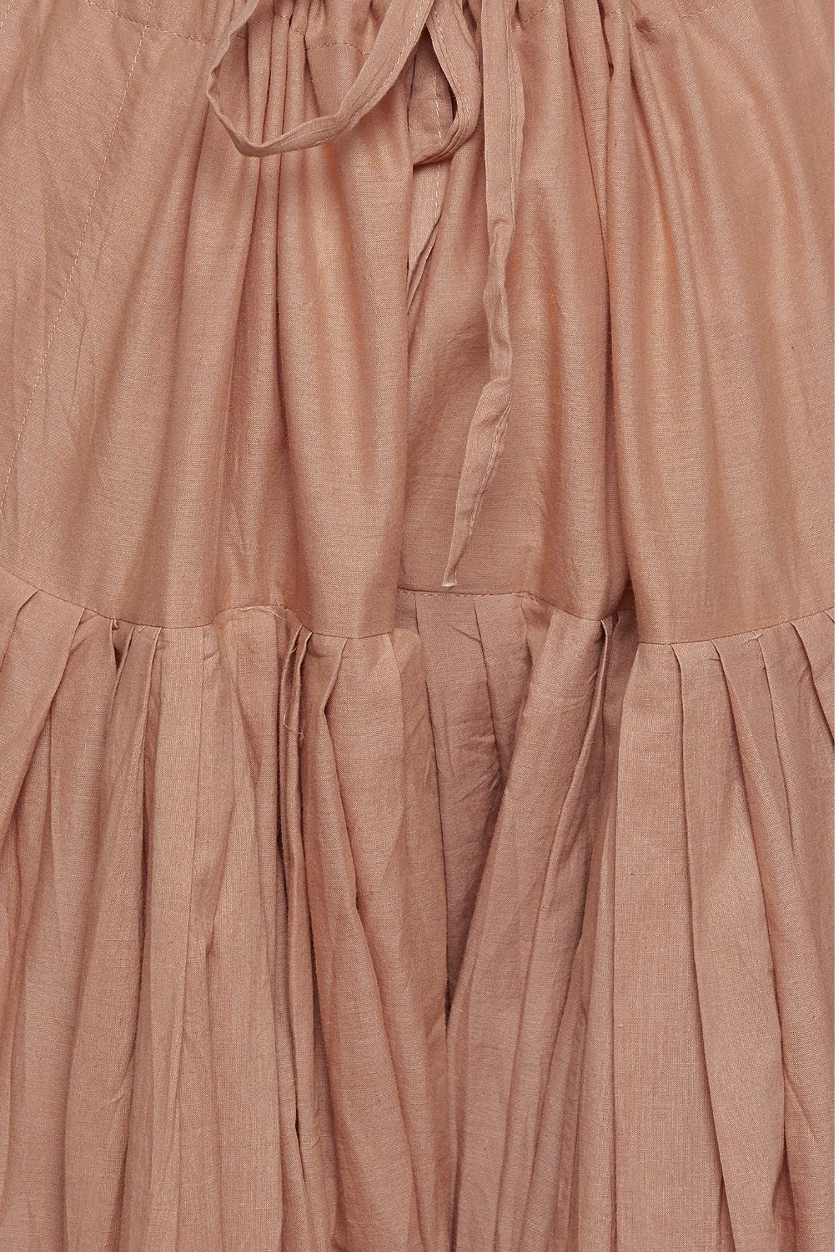Brown Cotton Plain Patiala with Dupatta
