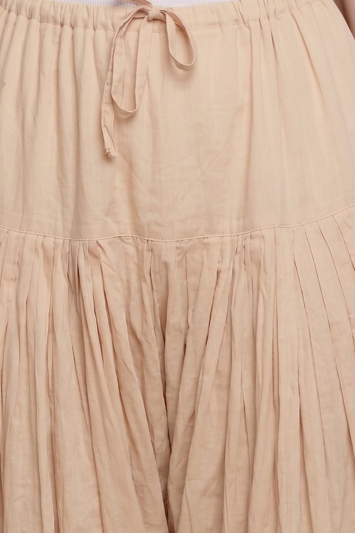 Desert Sand Plain Cotton Patiala with Dupatta