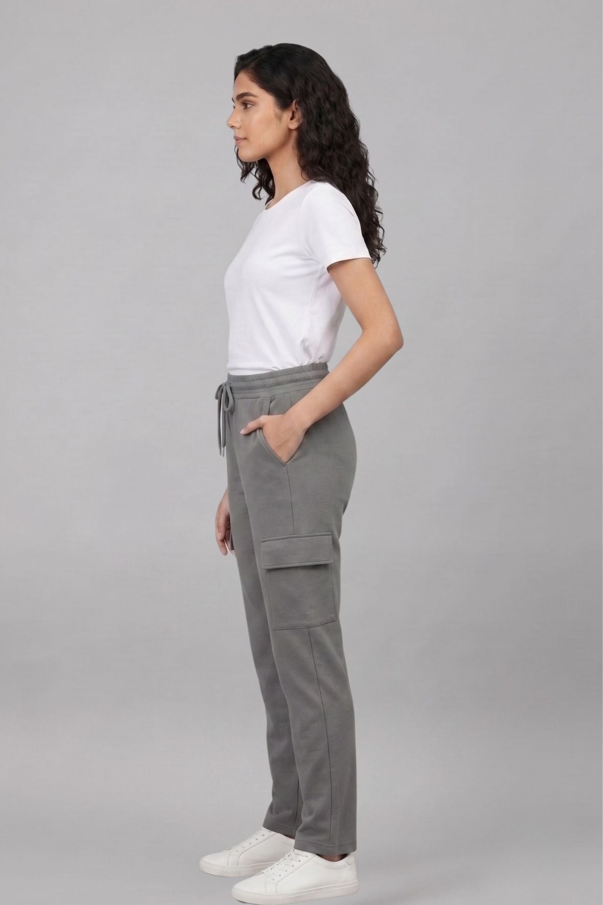 Women’s Grey Cargo Pants