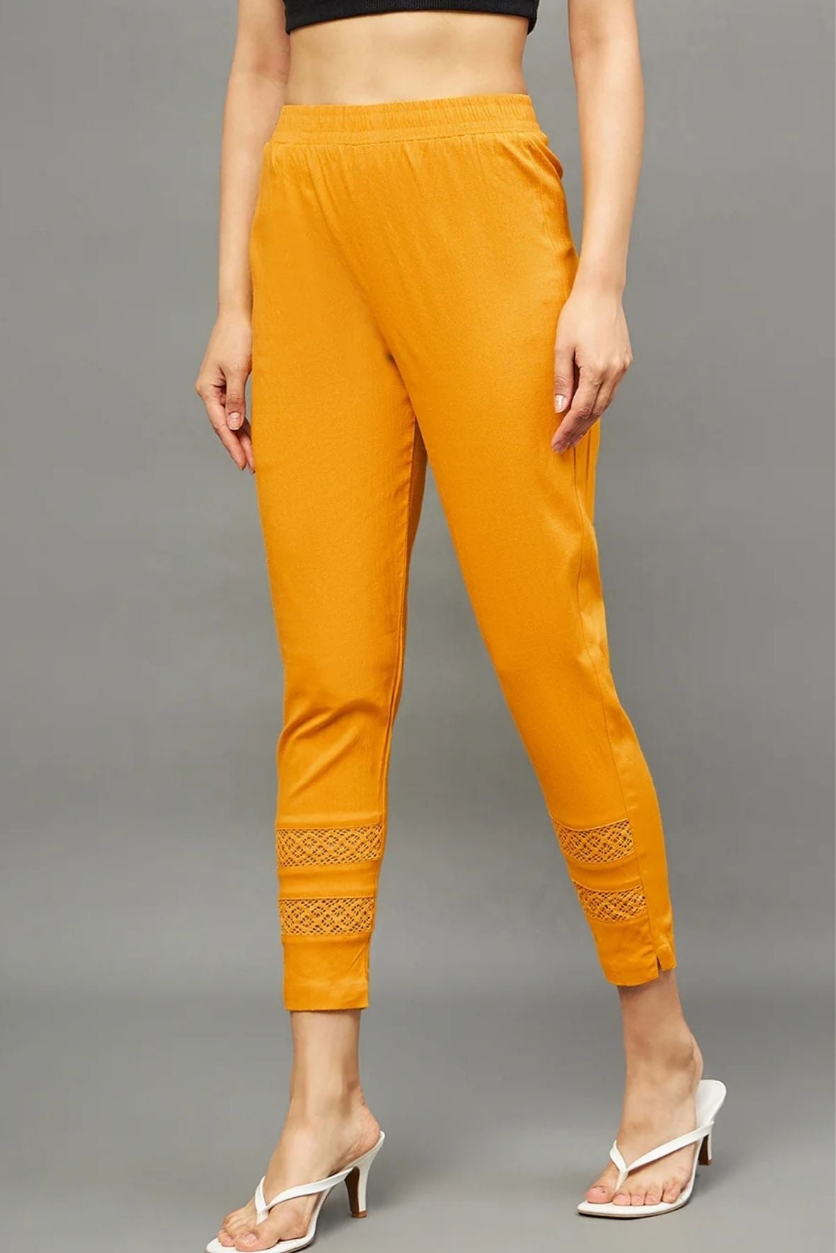Mustard Double Lace Pants