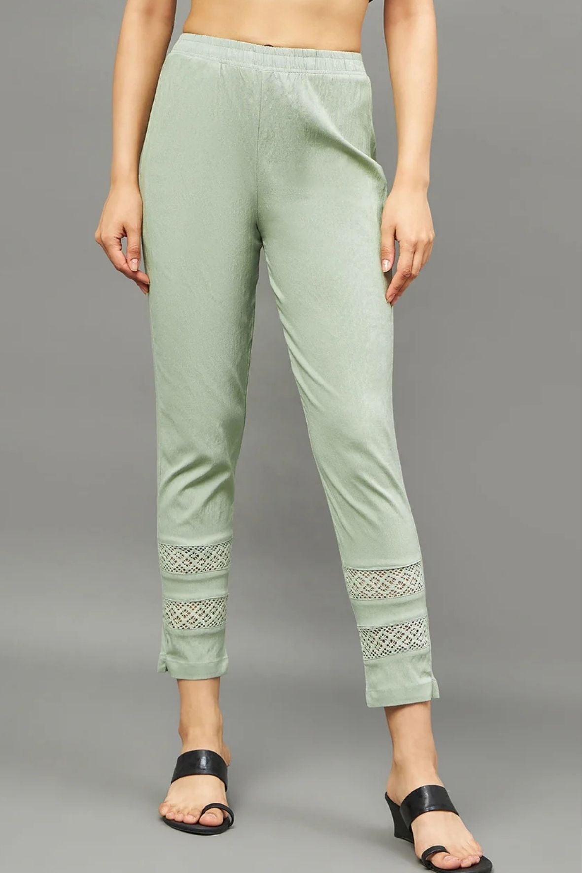 Pista Green Double Lace Pants