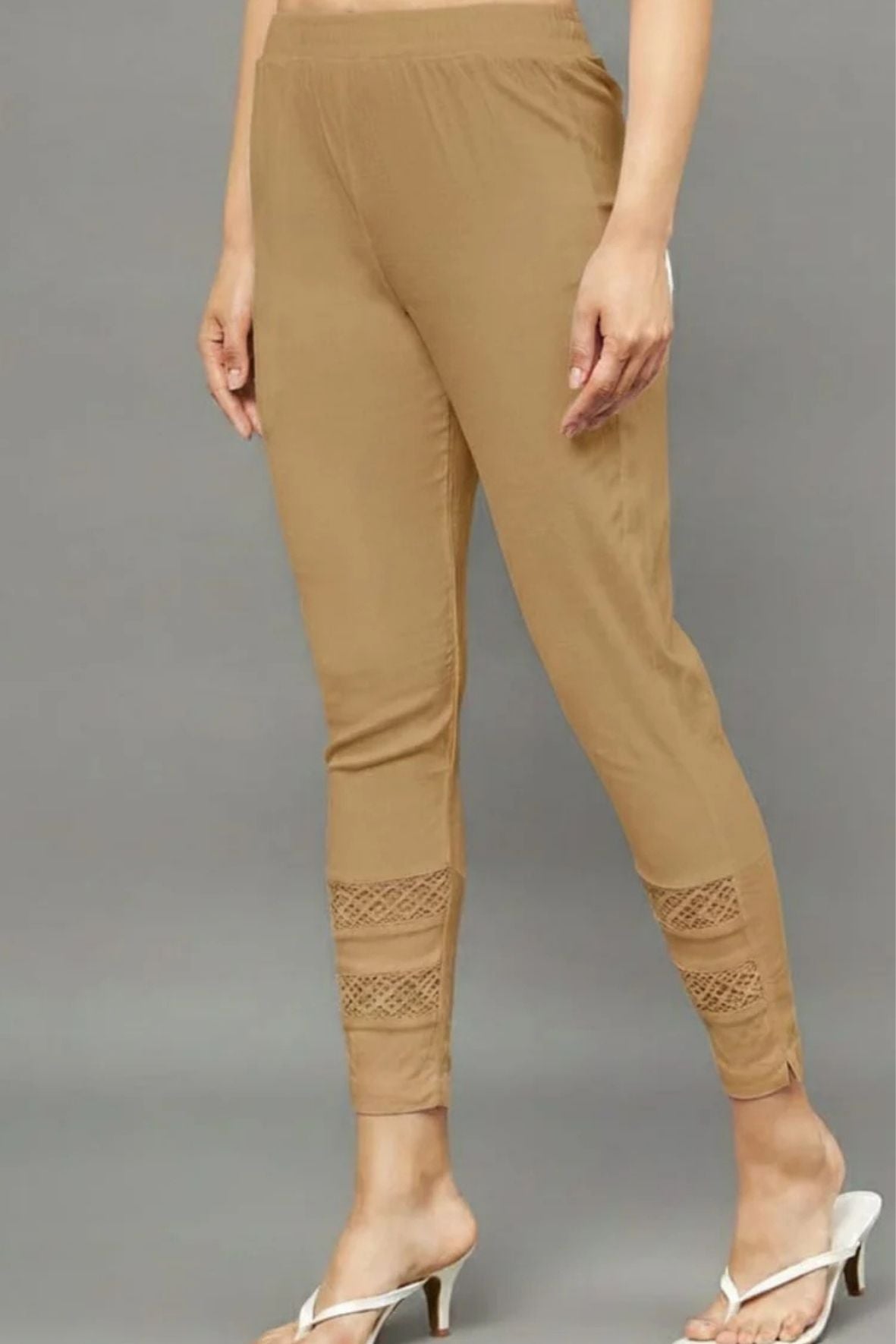 Brown Double Lace Pants