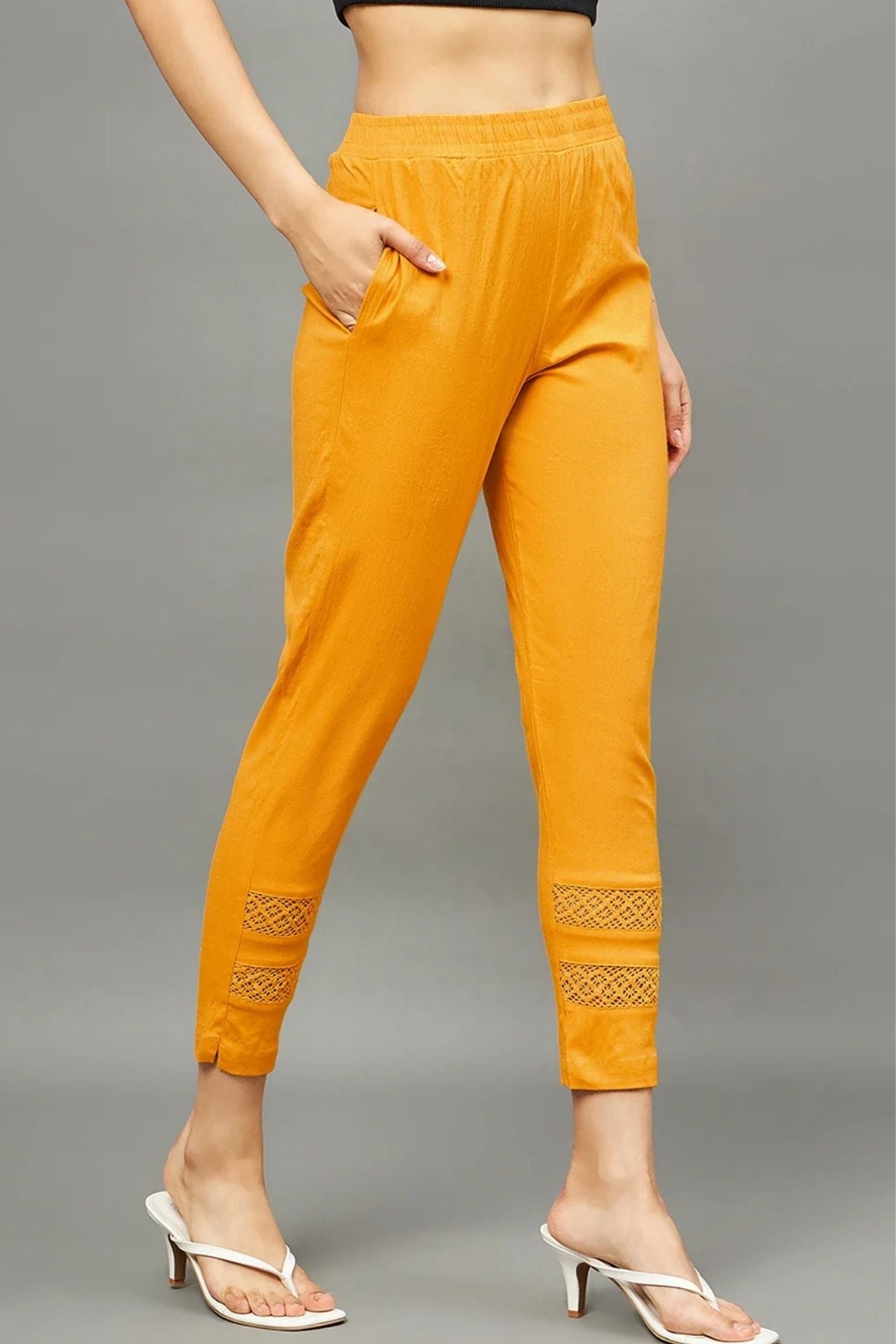 Mustard Double Lace Pants