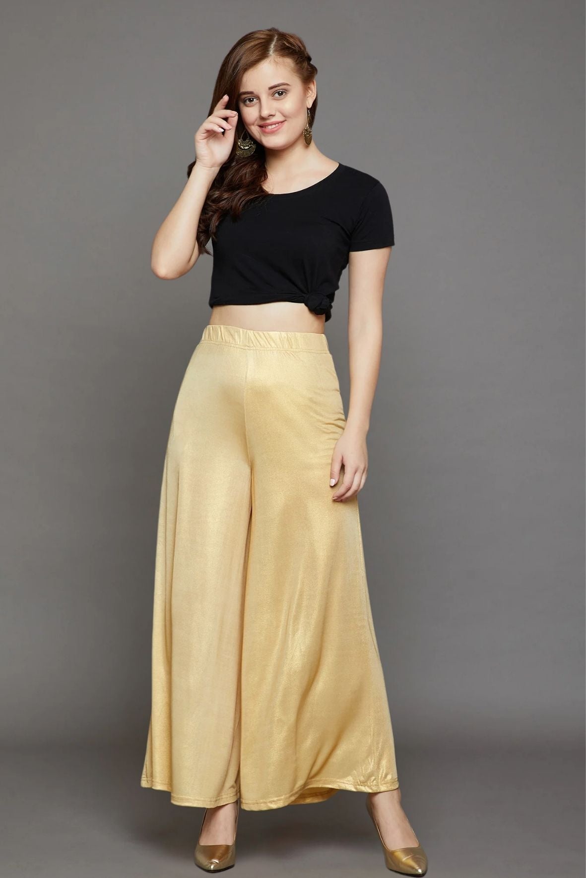 Light Gold Shimmer Palazzo