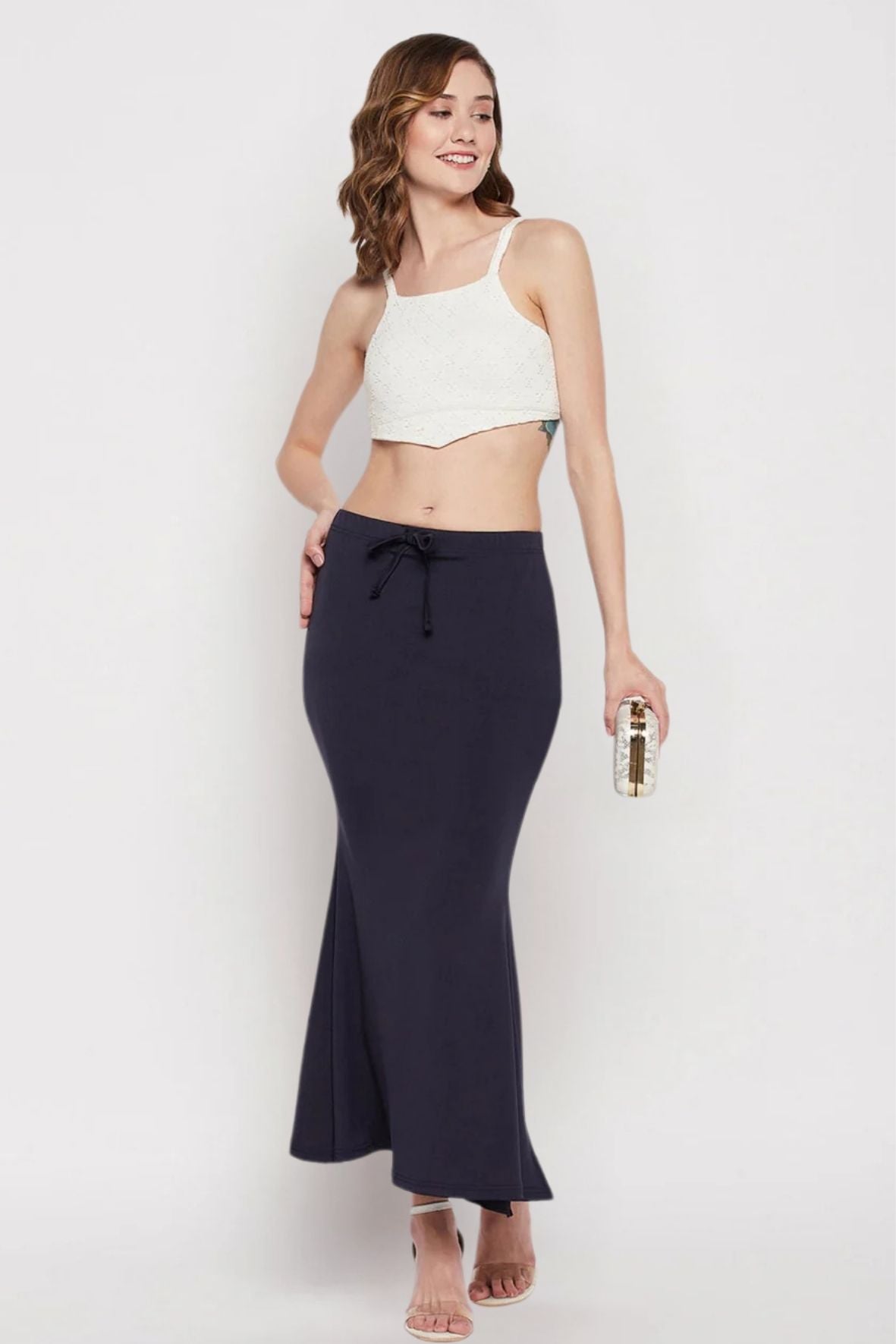 Black Petticoat Saree Shapewear Inskirt