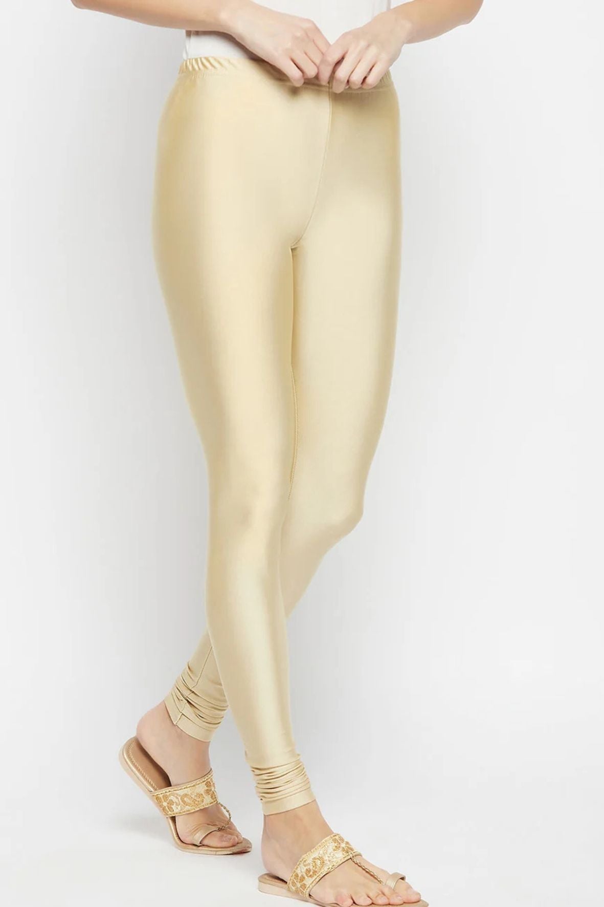 Fawn Metallic Leggings - Ankle Length