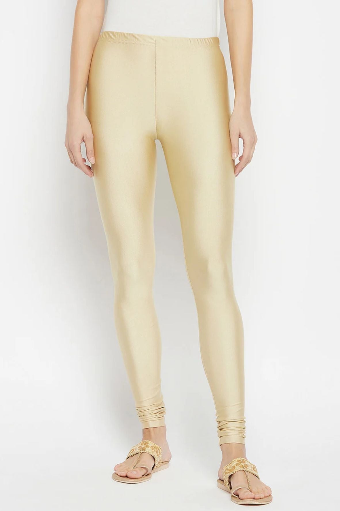 Fawn Metallic Leggings - Ankle Length
