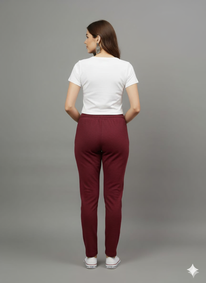 Maroon Women's Fukuro Pants