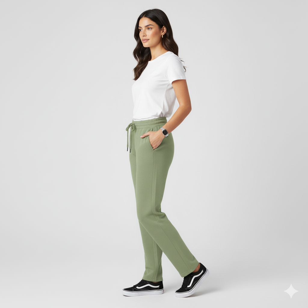 Pista Green Parallel Pant with 2 Side Pockets