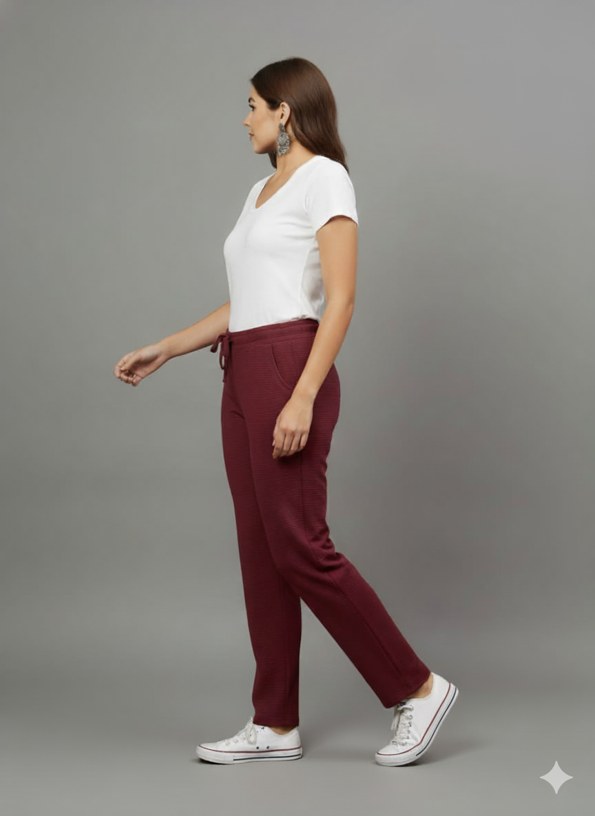 Maroon Women's Fukuro Pants