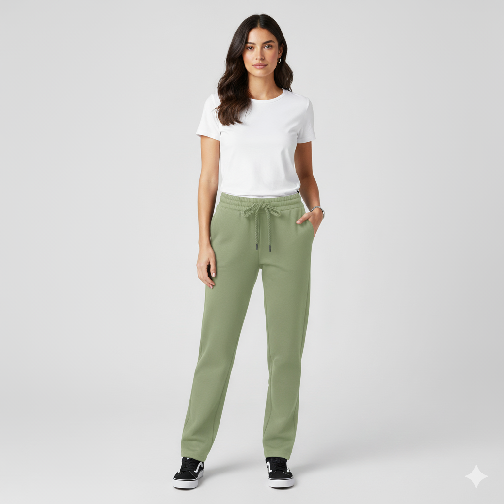 Pista Green Parallel Pant with 2 Side Pockets