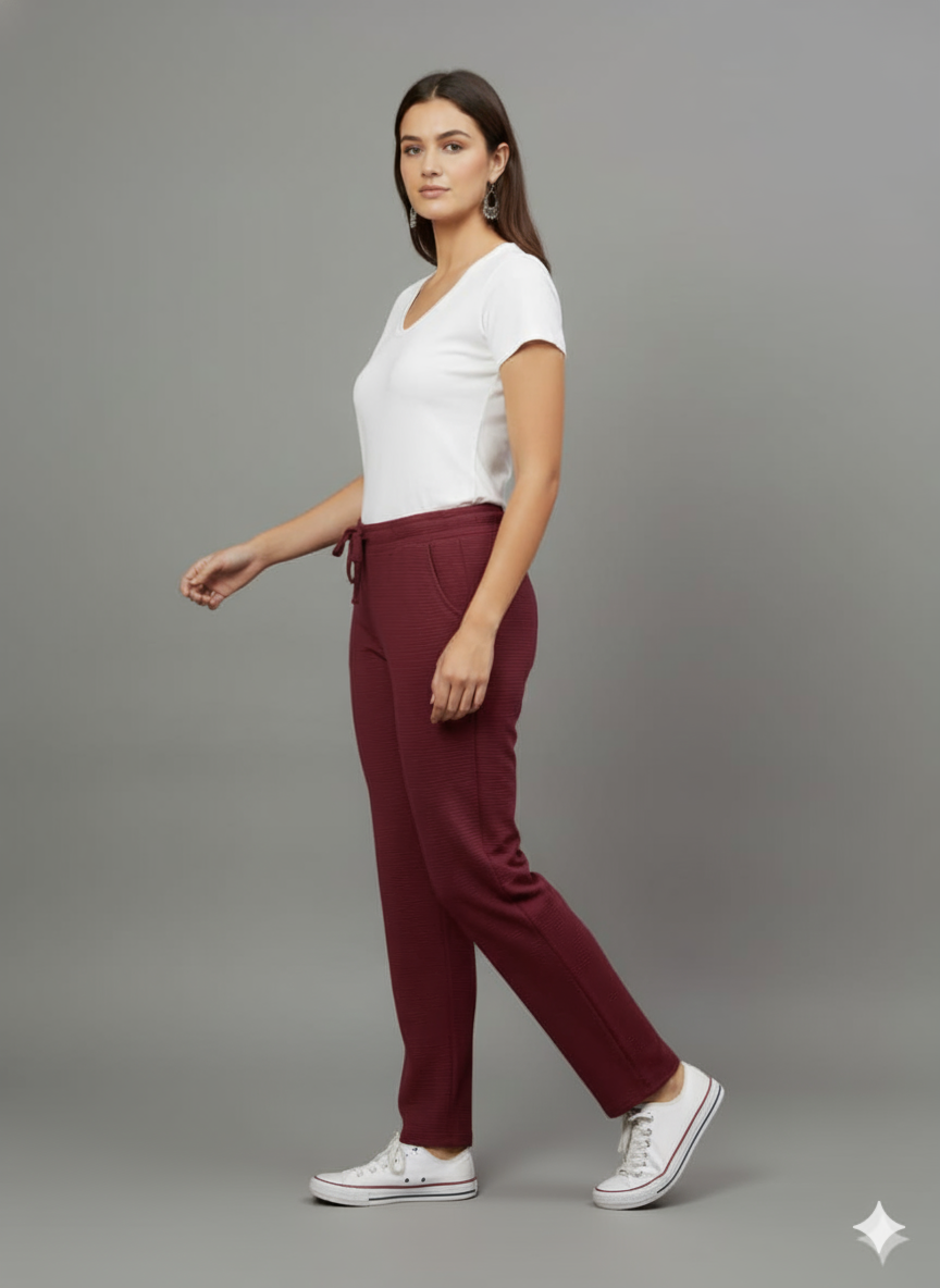 Maroon Women's Fukuro Pants