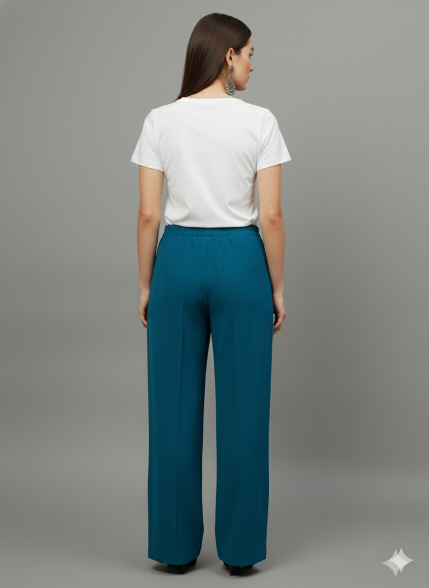 Turquoise Blue Women’s Ease-In Trousers