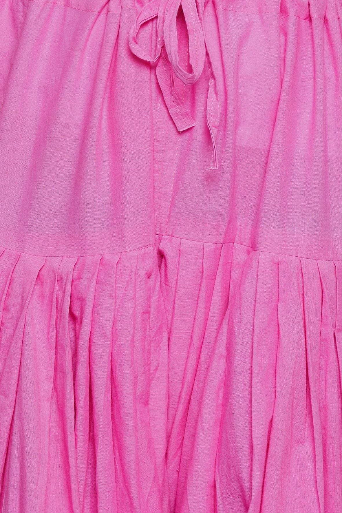 Baby Pink Plain Cotton Patiala with Dupatta