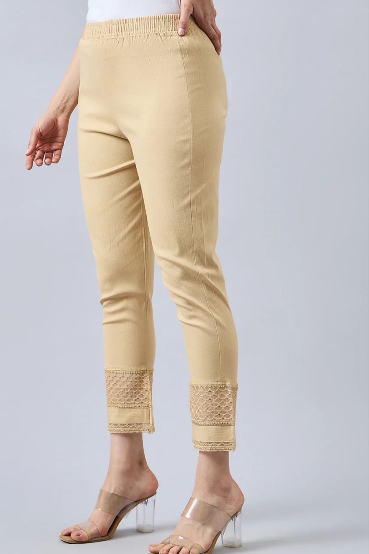 Skin Sequin Lace Pants