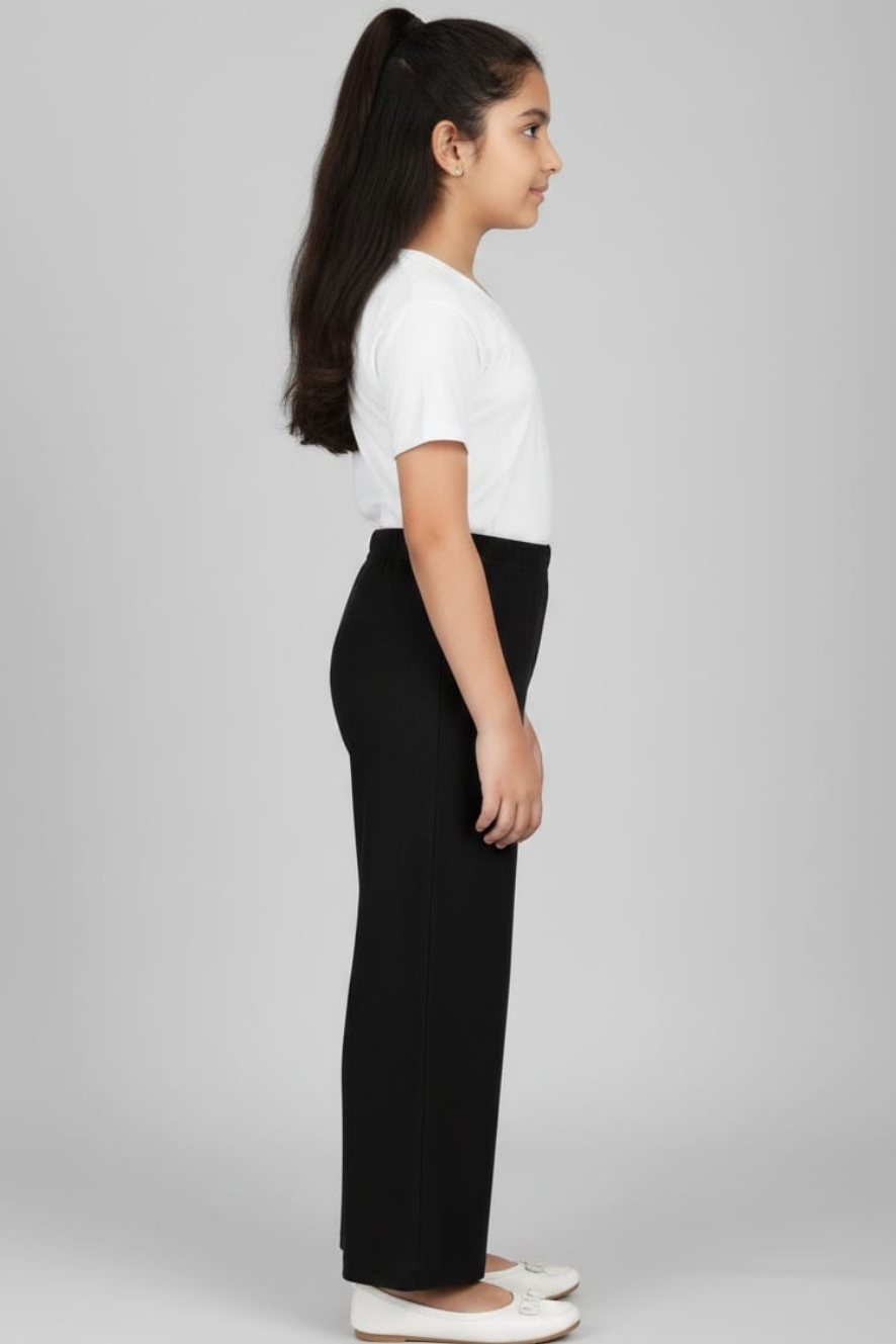 Kids Black Stretchable Imported Palazzo