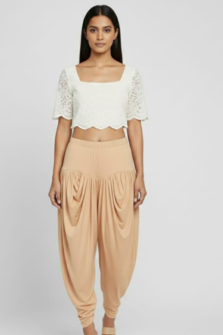 Skin Viscose Plain Dhoti