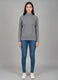 Peach Hi-Neck Crop Top for Women