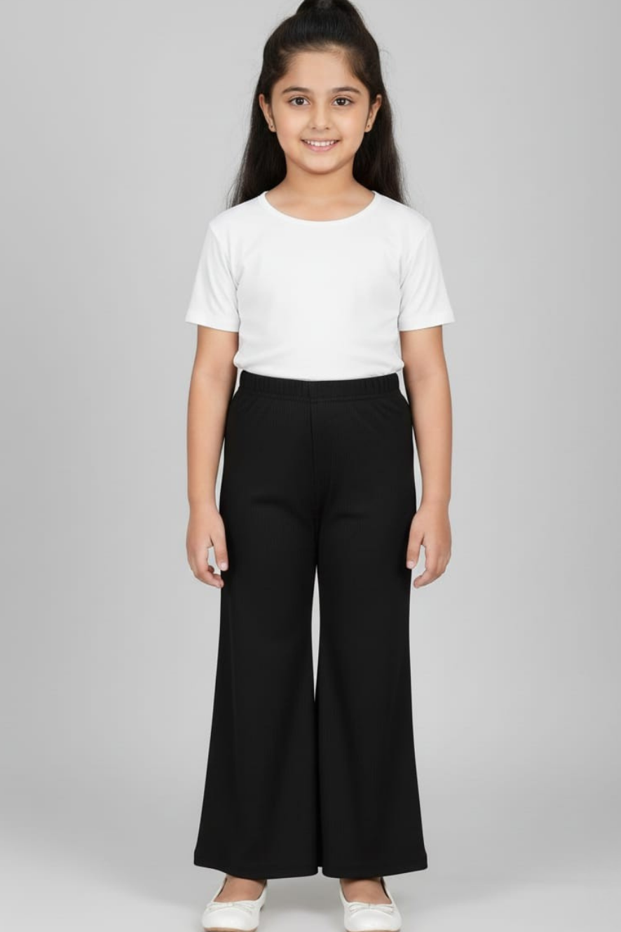 Kids Black Stretchable Imported Palazzo