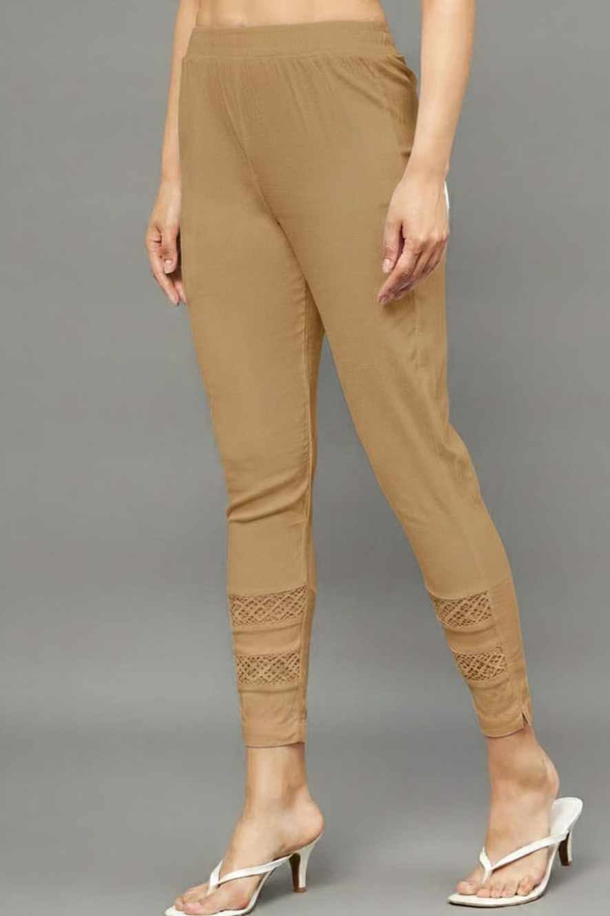Brown Double Lace Pants