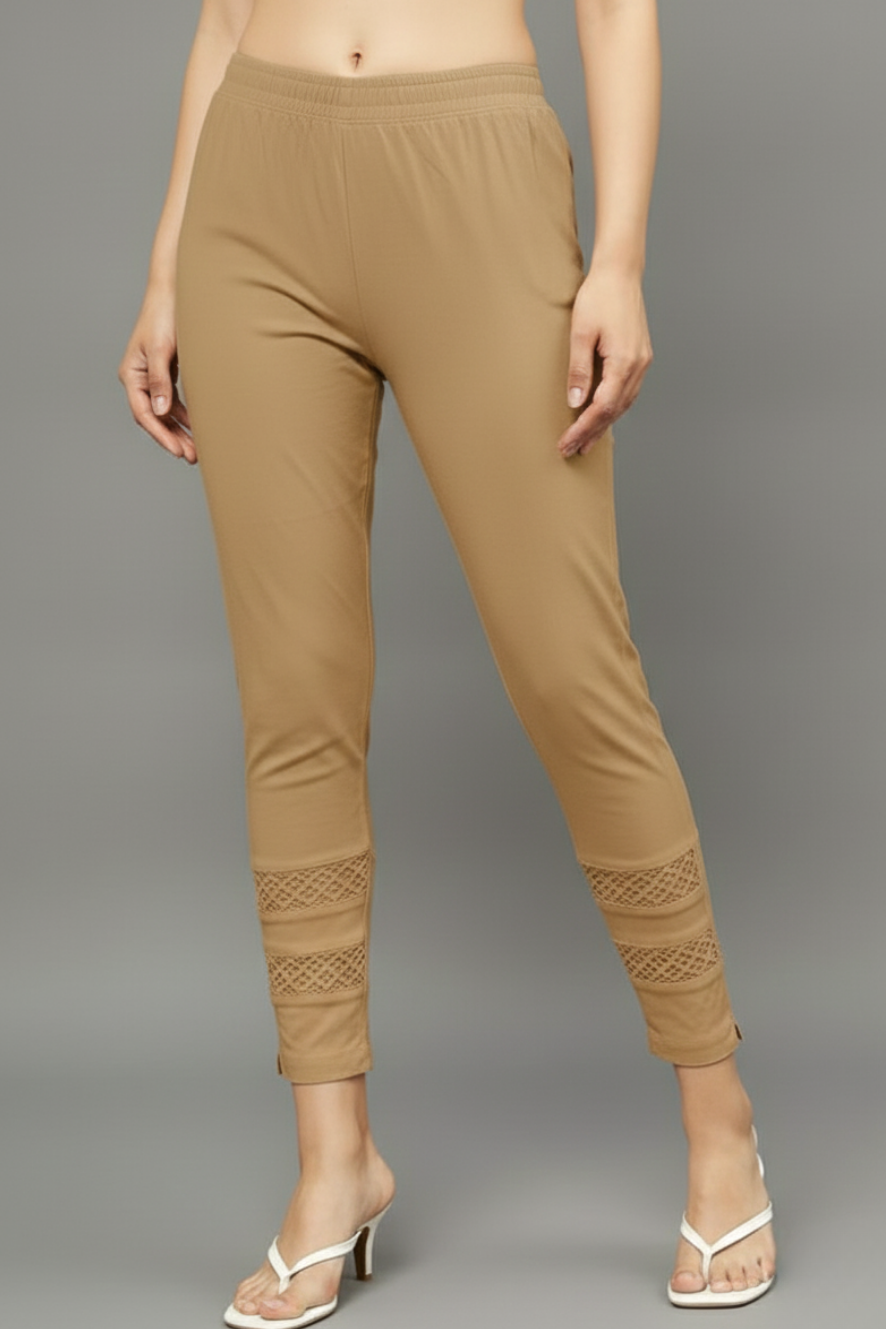 Brown Double Lace Pants