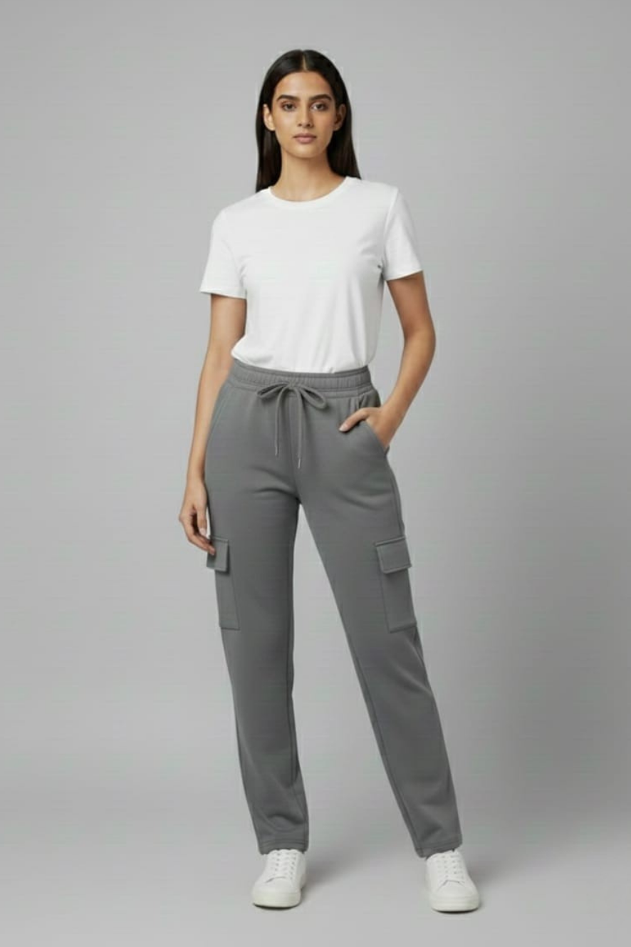 Women’s Grey Cargo Pants