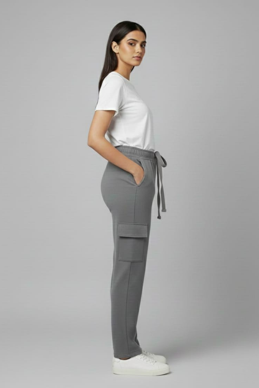 Women’s Grey Cargo Pants