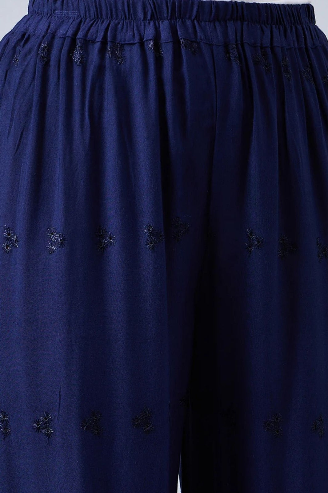 Navy Blue Chikankari Palazzo