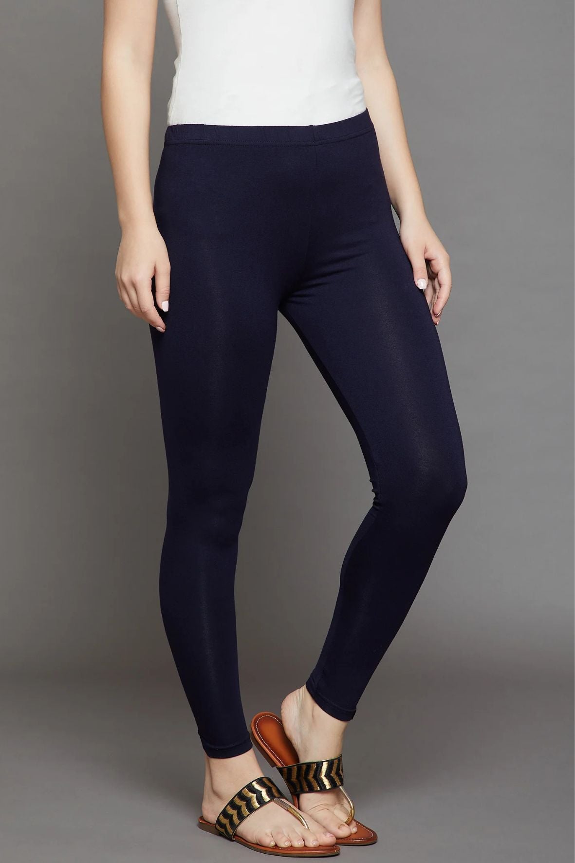 Navy Blue Viscose Chudidar Leggings