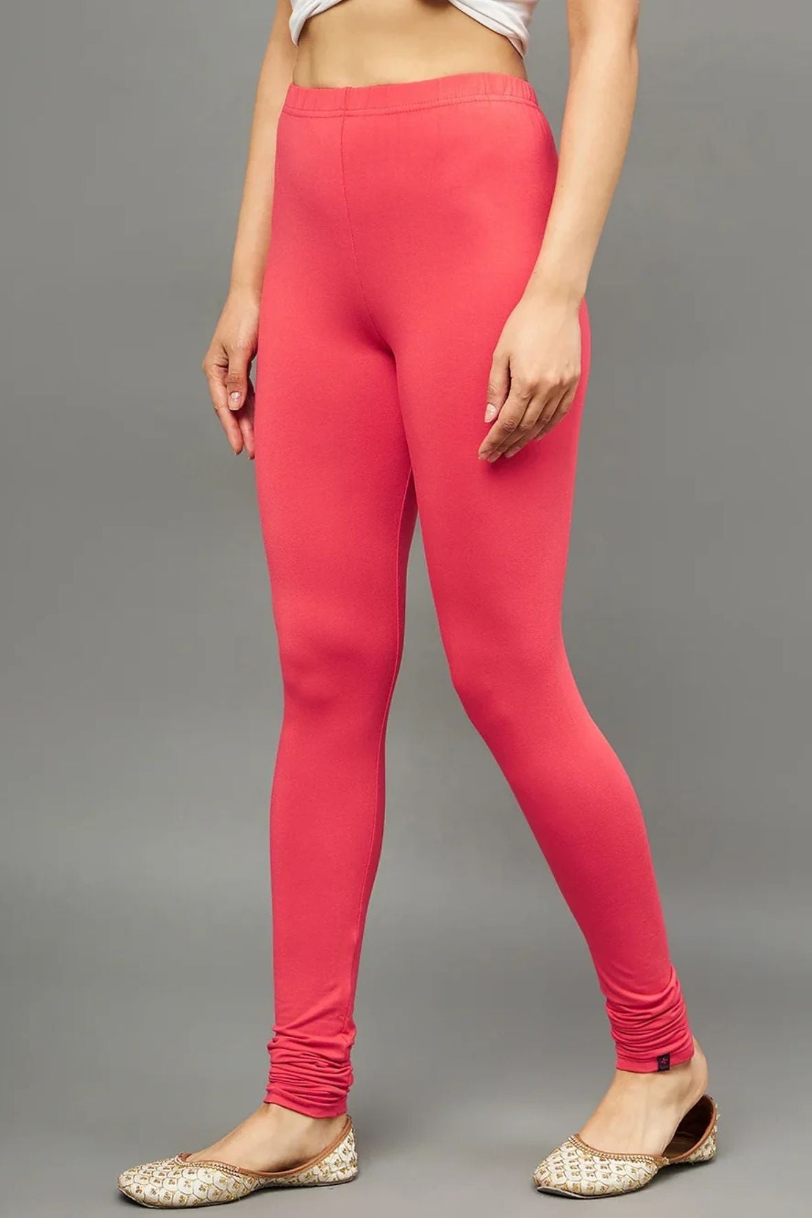 Peach Viscose Ankle Legging