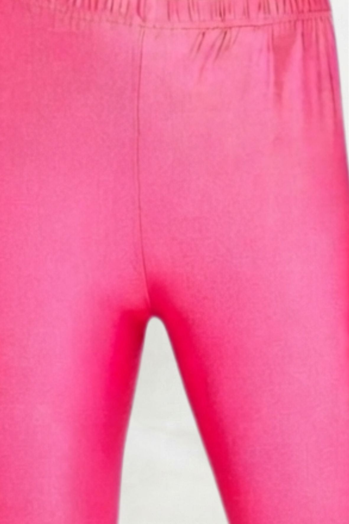 Rani Pink Metallic Leggings - Ankle Length