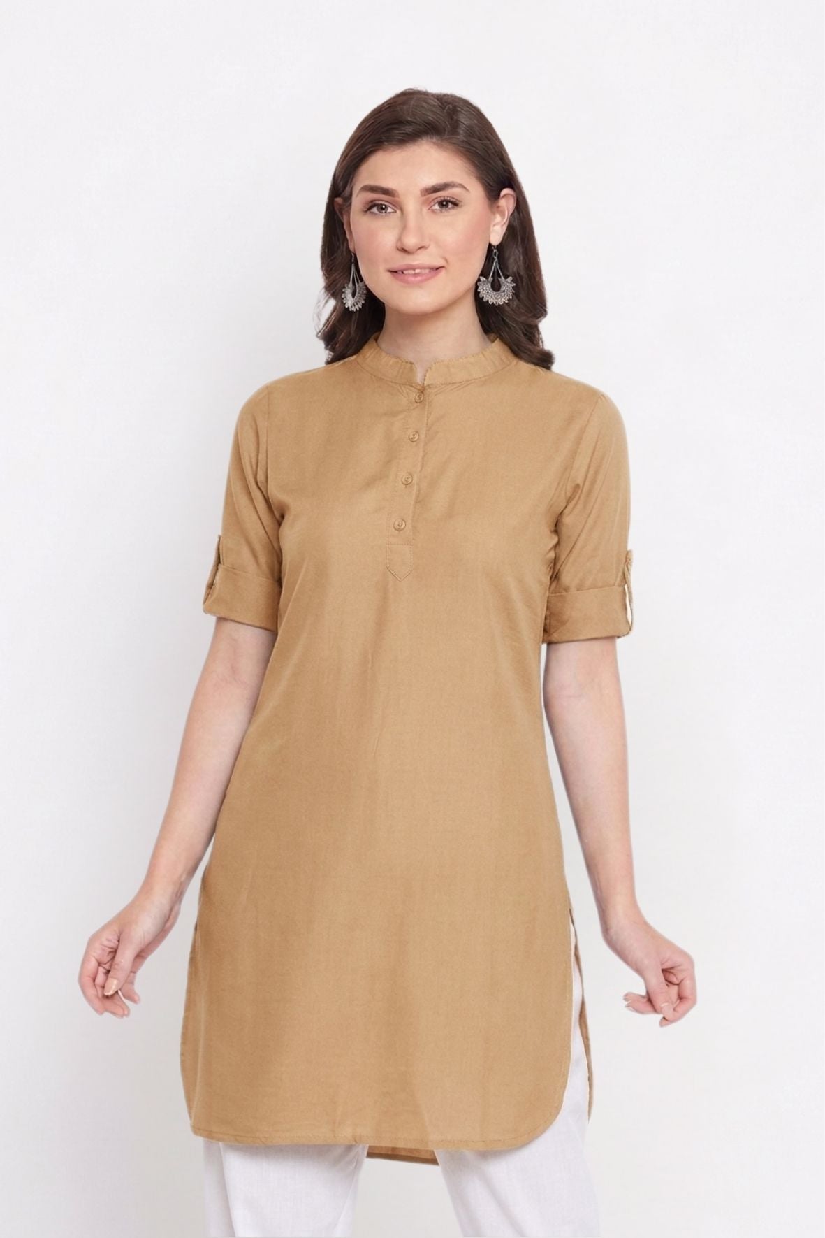Skin Solid Color Kurti