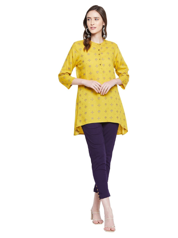 Navy Blue Button Pant