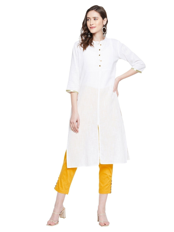Yellow Button Pant