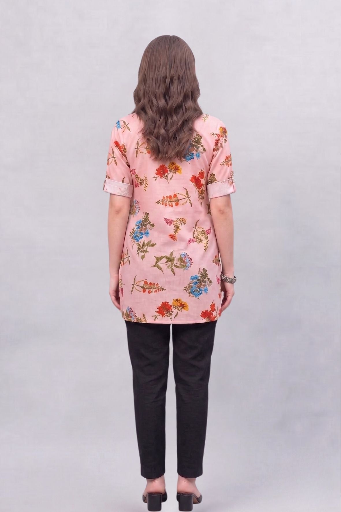 Vintage Floral Printed Kurti