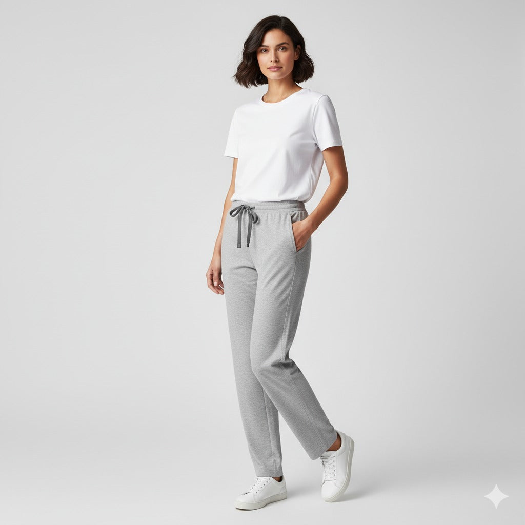 Light Grey Parallel Pant with 2 Side Pockets