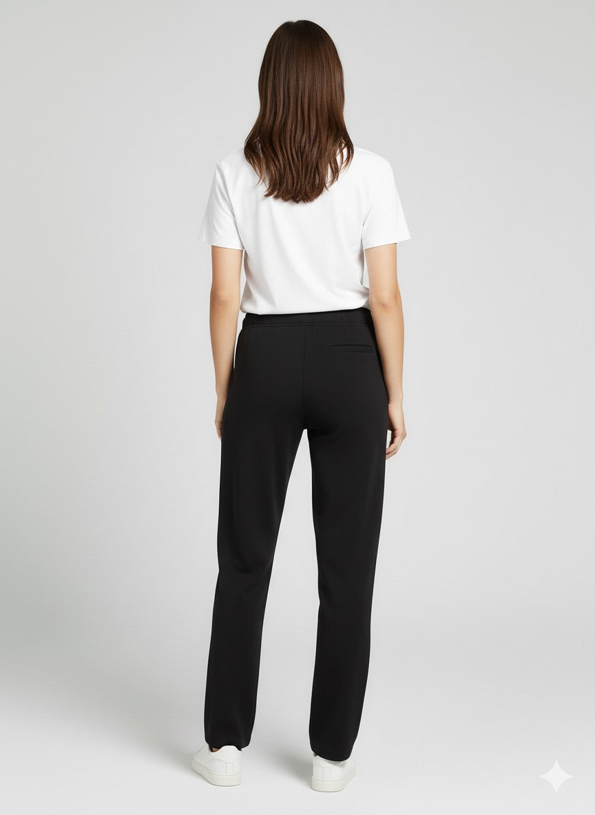 Black Parallel Pant with 2 Side Pockets