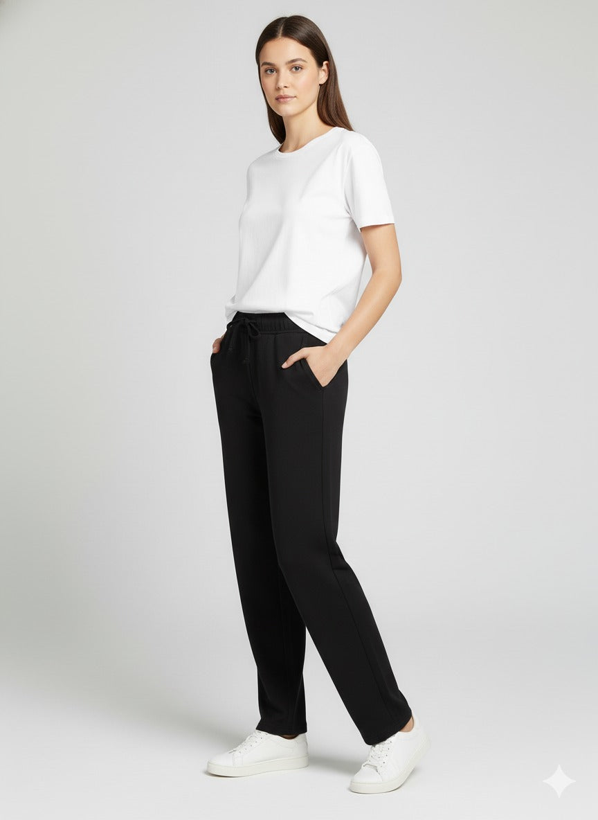 Black Parallel Pant with 2 Side Pockets