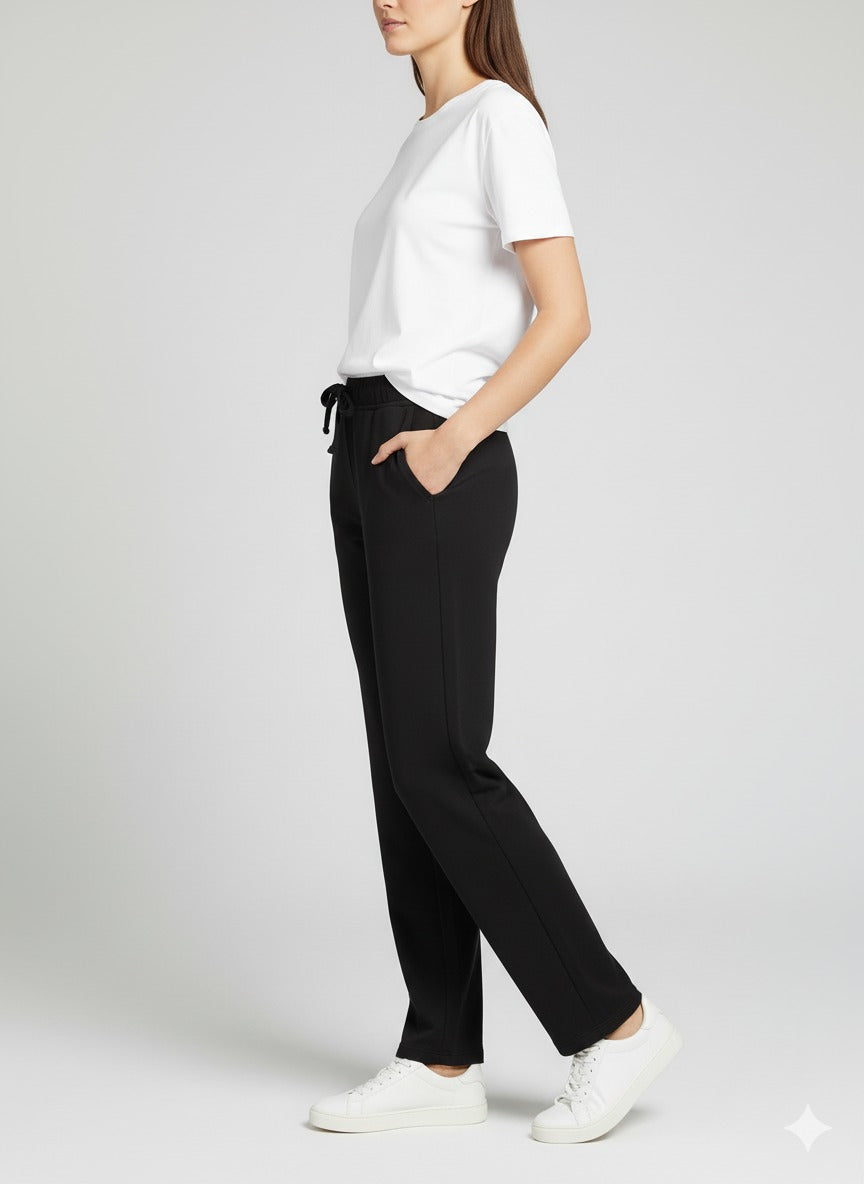 Black Parallel Pant with 2 Side Pockets