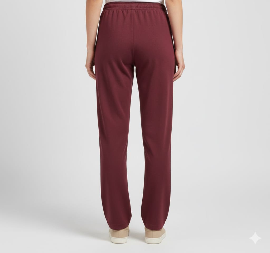 Maroon Parallel Pant with 2 Side Pockets