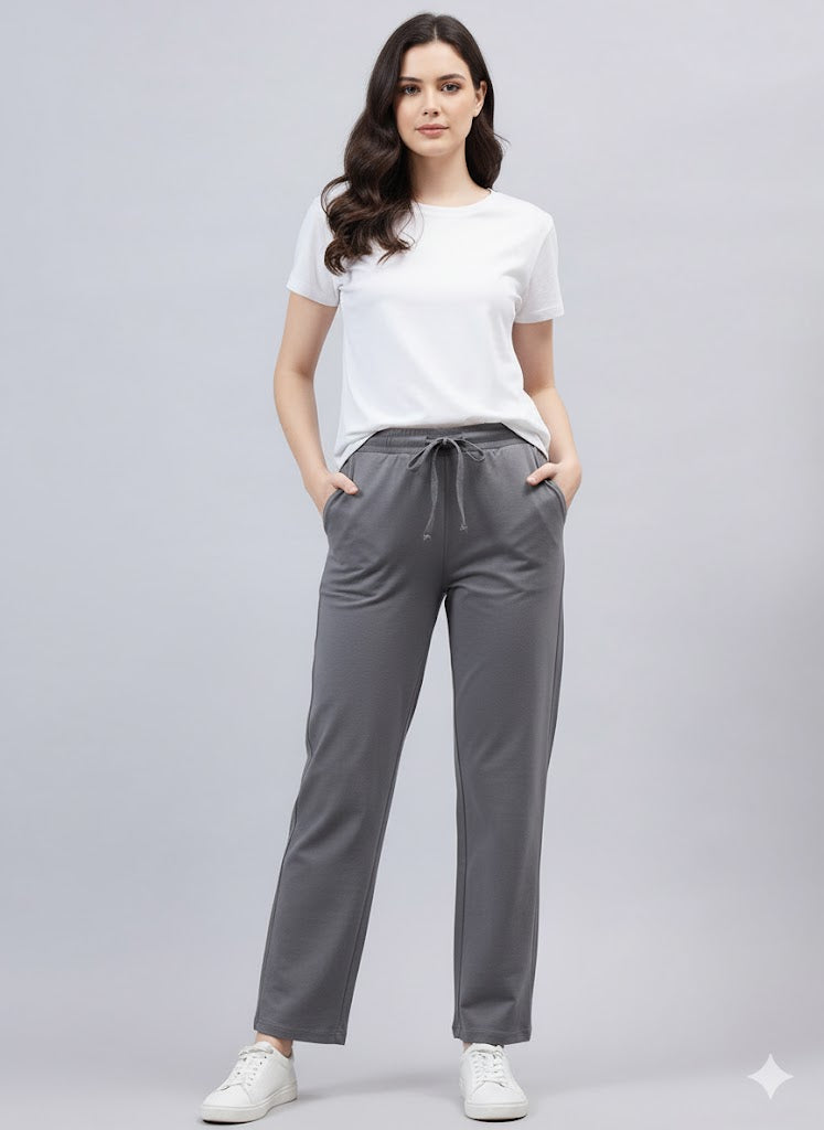 Grey Parallel Pant with 2 Side Pockets