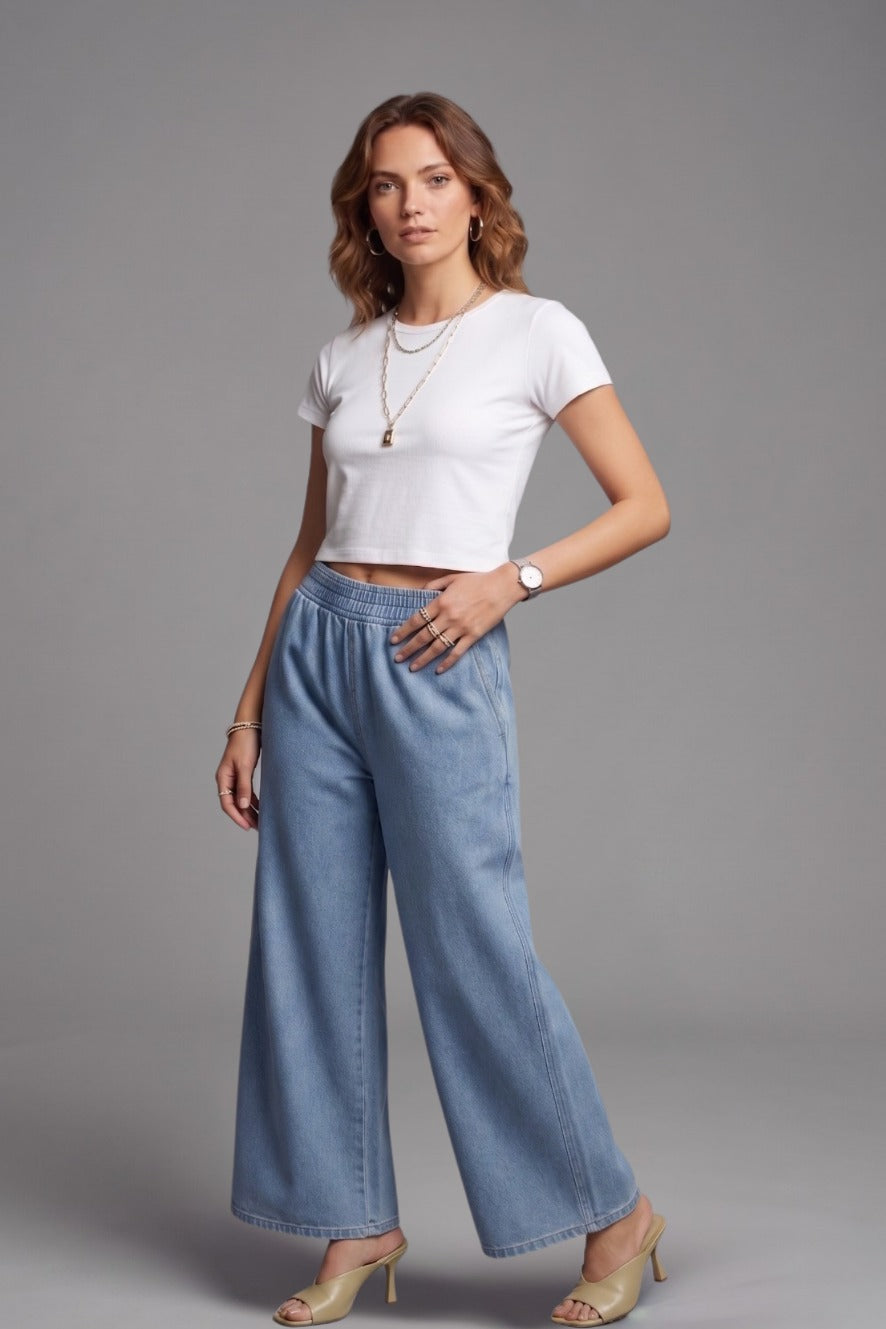 Ice Denim Palazzo