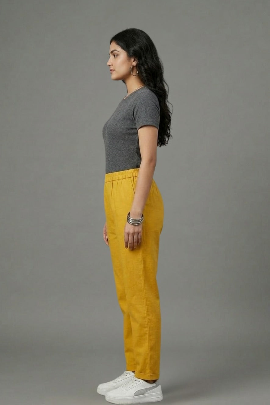 Muslin Mustard Palazzo