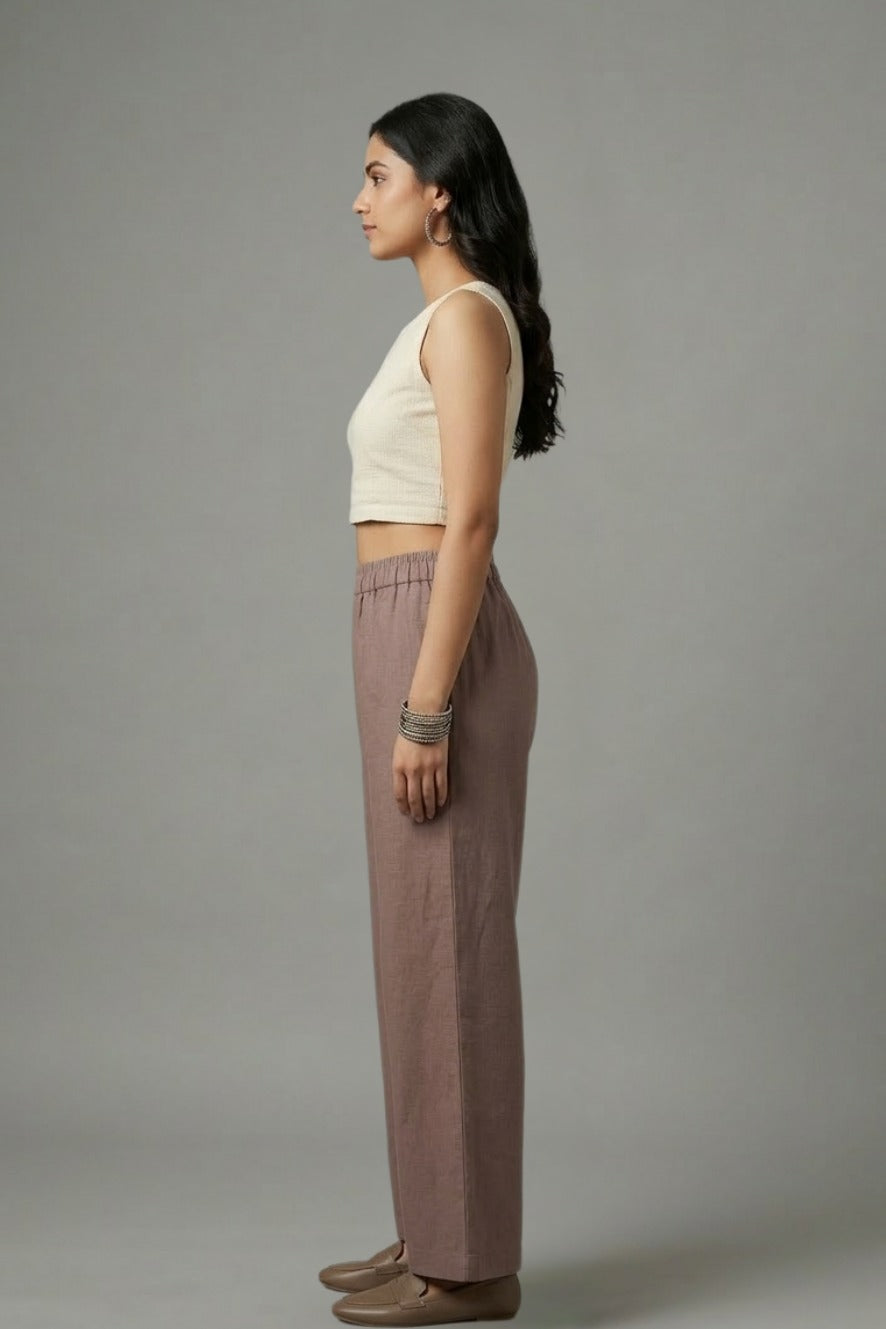 Dark Grey Muslin Palazzo