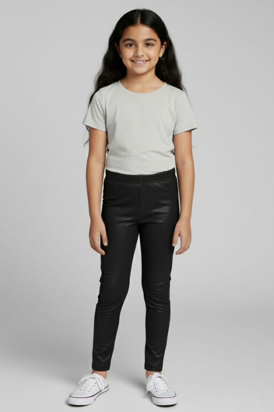 Black Shimmer Leggings