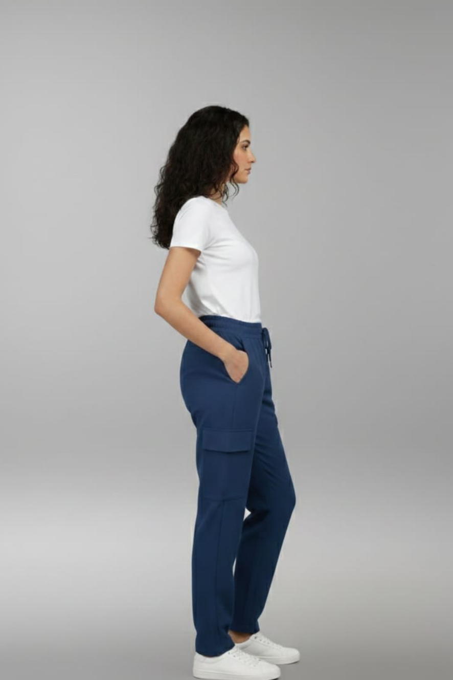 Women’s Dark Blue Cargo Pants