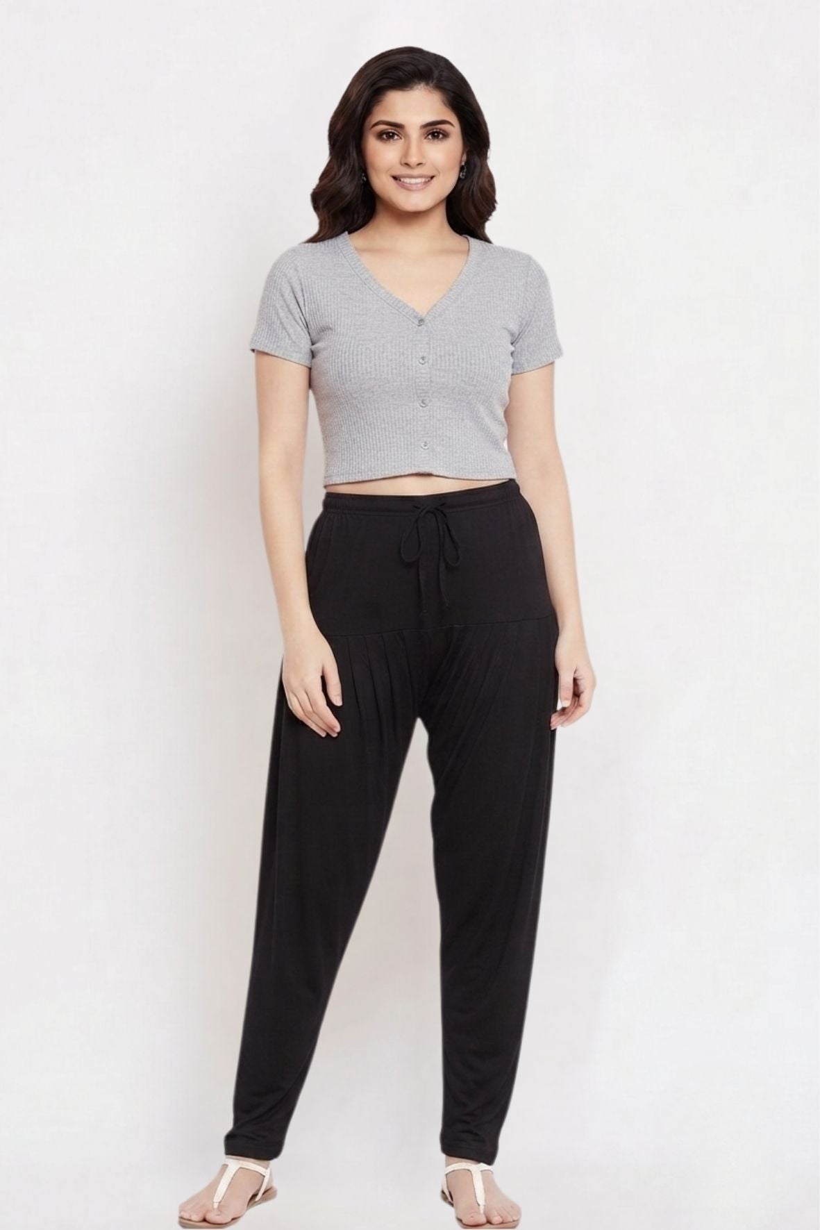 Black Plain Viscose Patiala