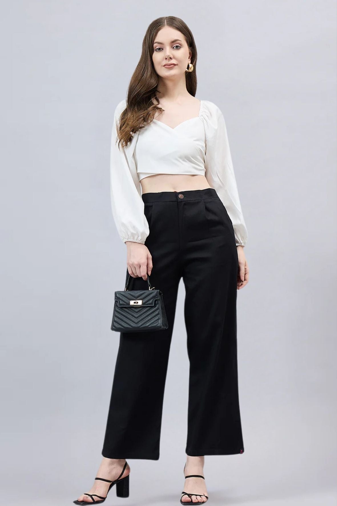 Black Bell Bottom Pants