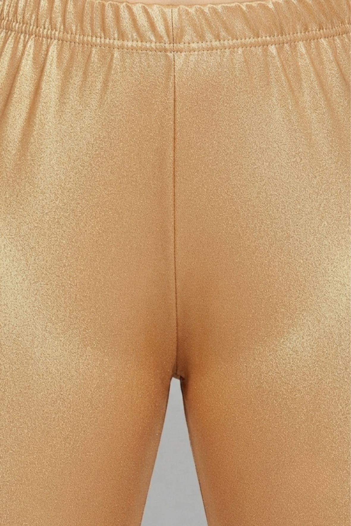 Gold Shimmer Leggings - Ankle Length